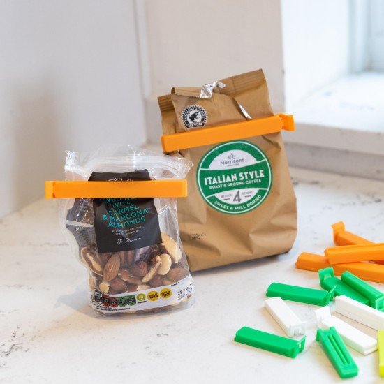 Set van 20 clips voor het sluiten van zakken - gemaakt door Kitchen Craft