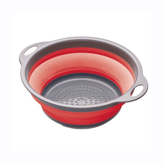 Inklapbaar vergiet, 24 cm, rood - Kitchen Craft