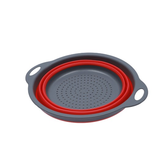 Inklapbaar vergiet, 24 cm, rood - Kitchen Craft