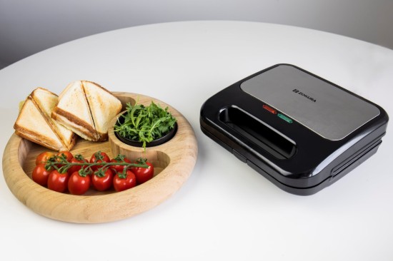 3-in-1 sandwich maker, 2 slices, 800 W - Zokura