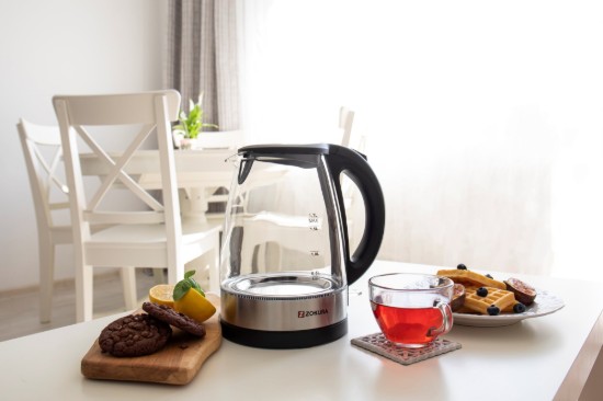 Bollitore elettrico, in vetro, 1,7 L, 2200 W - Zokura