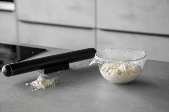 Mattarello con supporto, 37 cm, marmo - di Kitchen Craft