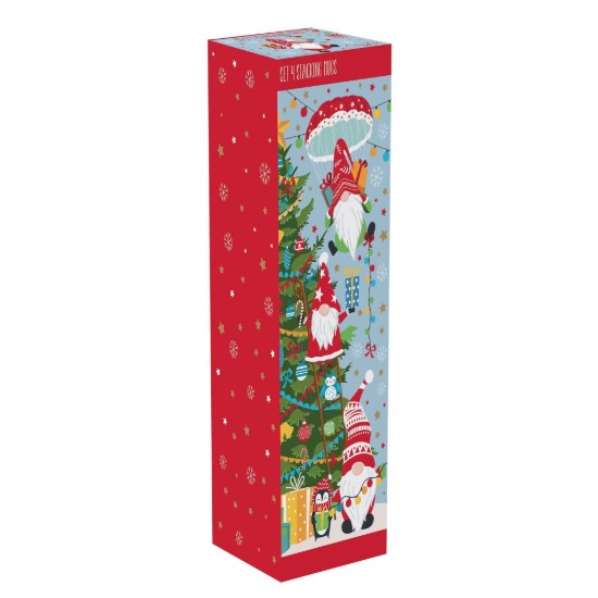 Set van 4 porseleinen mokken van 275 ml, "Gnomes at work" - Easy Life