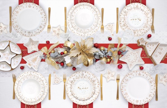 Bol stea, 15 cm "CHRISTMAS LIGHTS", portelan - Easy Life