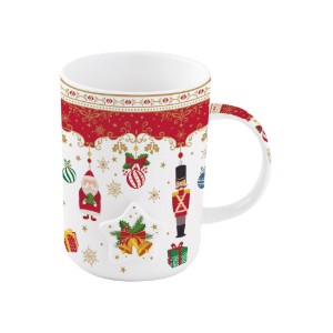 Porcelain mug, 370 ml, <<CHRISTMAS ORNAMENTS>> - Easy Life brand