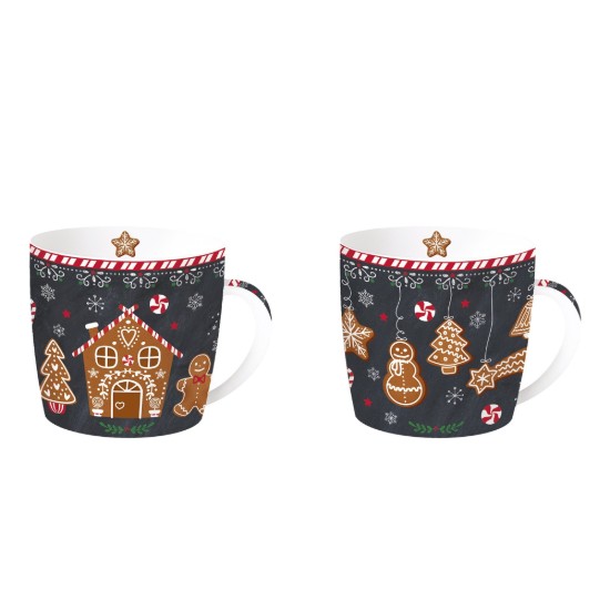 Set van 2 porseleinen mokken, 350 ml, "GINGERBREAD" - Easy Life brand