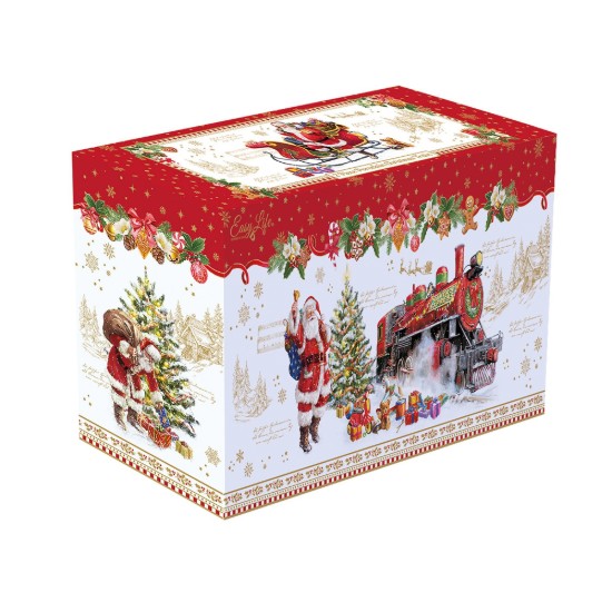 Σετ τρενάκι 2 τεμαχίων, 25,5 × 8 × 12,5 εκ. "CHRISTMAS MEMORIES", πορσελάνη - Easy Life