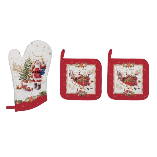 Set ovenwant en 2 kookpannenhouders, "CHRISTMAS MEMORIES" - Easy Life