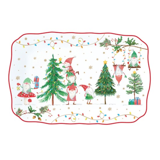 Plato de porcelana, 35 x 23 cm, <<READY FOR CHRISTMAS>> - Marca Easy Life