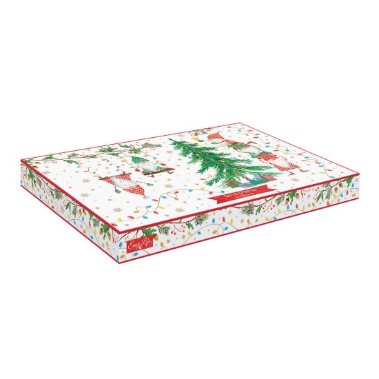 Plato de porcelana, 35 x 23 cm, <<READY FOR CHRISTMAS>> - Marca Easy Life