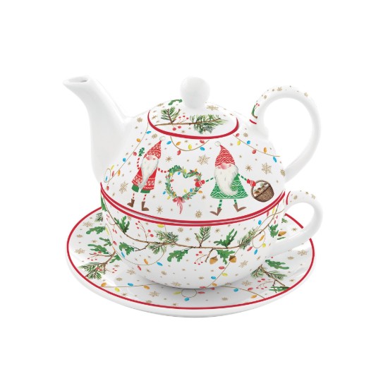 Tea serving set made of porcelain, 350 ml, "READY FOR CHRISTMAS" - Easy Life