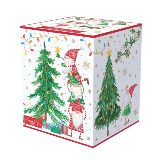 Tazza da 350 ml con coperchio e infusore in metallo, "READY FOR CHRISTMAS", porcellana - Easy Life