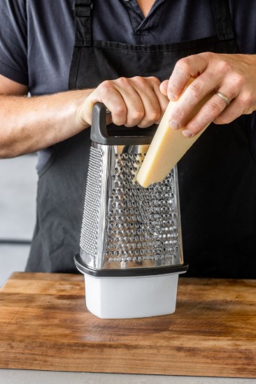 Multifunctionele rasp, met container, roestvrij staal - Kitchen Craft