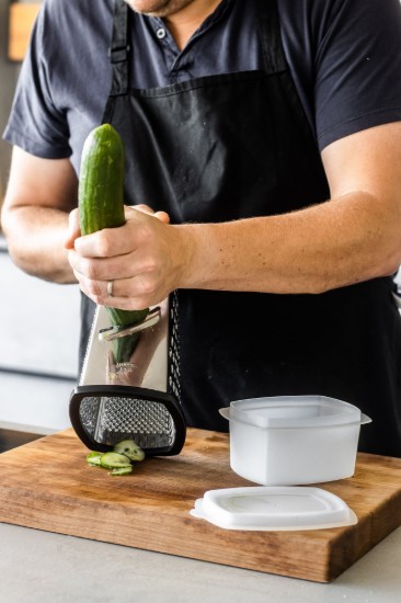 Multifunctionele rasp, met container, roestvrij staal - Kitchen Craft