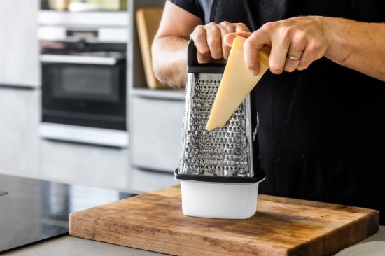 Multifunctionele rasp, met container, roestvrij staal - Kitchen Craft