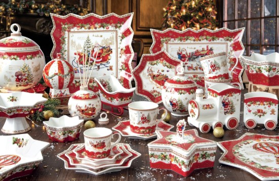Set van 2 dessertborden, "CHRISTMAS MEMORIES", 20 cm, porselein - merk Easy Life