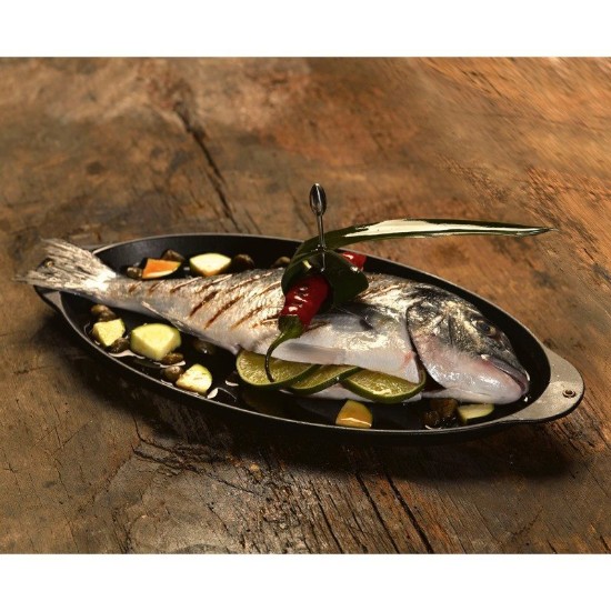 Pesciera in ghisa, 16,5 x 34 cm - marca LAVA