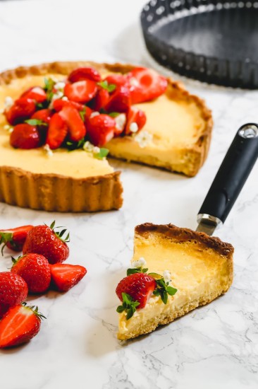 Tava perforata pentru tarte, 18 cm, otel - Kitchen Craft