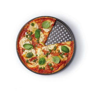 Pizzaplaat, geperforeerd, 33 cm, staal - van Kitchen Craft
