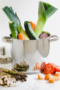 Stainless steel cooking pot, 22 cm/7 l - from the Kitchen Craft brand