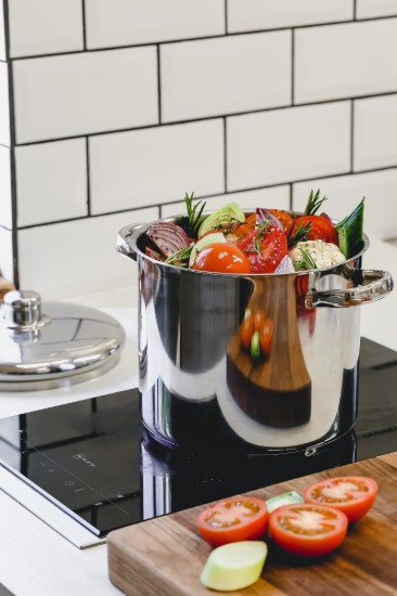 Stainless steel cooking pot, 22 cm/7 l - from the Kitchen Craft brand