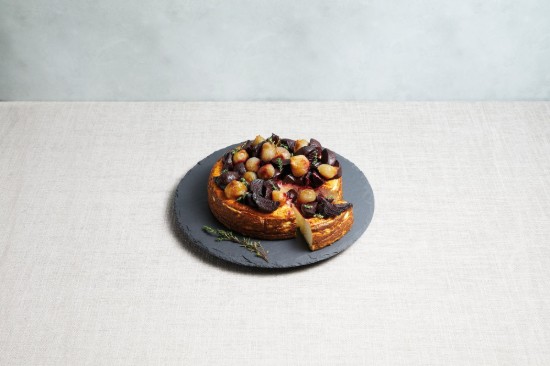 Okrúhly tanier na servírovanie jedla, 35 cm, bridlica - Kitchen Craft