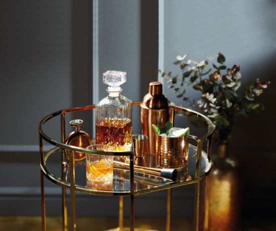 Dubbele maat cocktailbeker, 25/50 ml, roestvrij staal, koperkleur – Kitchen Craft