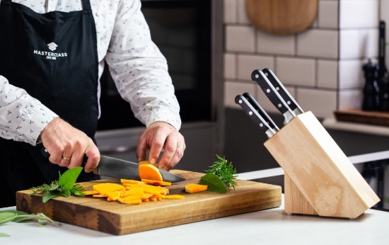 Set van 6 messen, met houder gemaakt van eikenhout - Kitchen Craft