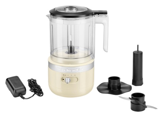 Snoerloze hakmolen, 1,18 l, kleur "Almond Cream" - merk KitchenAid