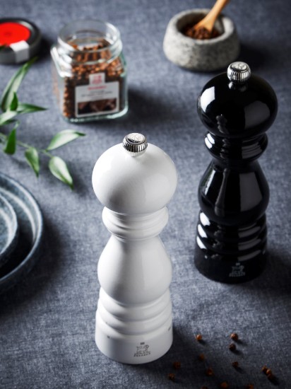 Peppercorn grinder, 18 cm "Paris u'Select", Black Lacquered - Peugeot