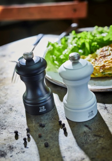 Set di 2 macinasale e pepe, "Bistro", 10 cm, Bianco e Nero - Peugeot