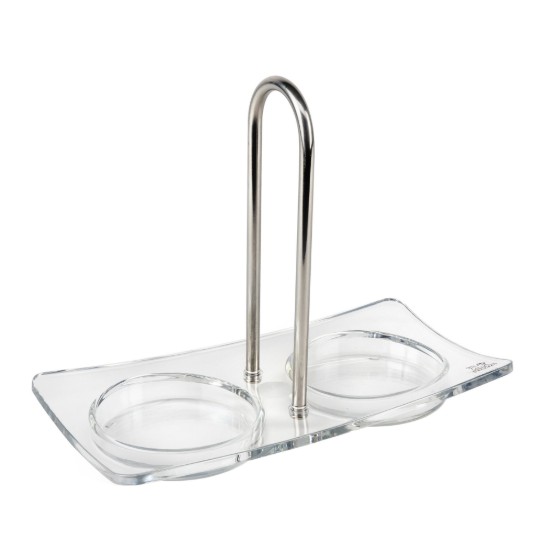 "Linea" support tray for 2 spice grinders, acrylic - Peugeot