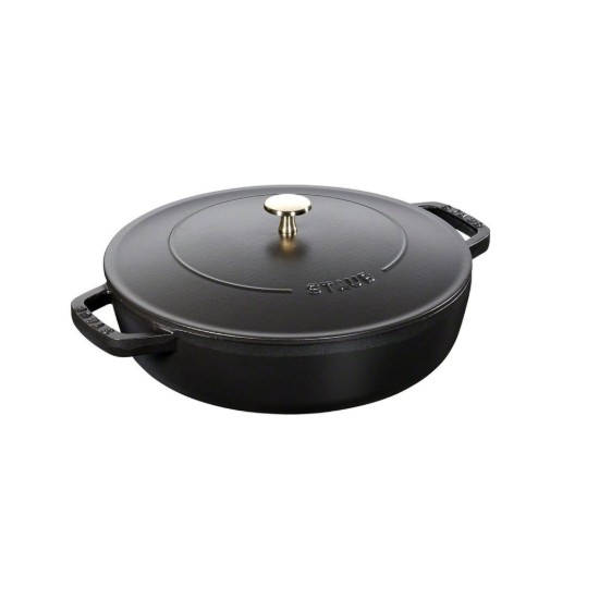 "Chistera" cooking dish, cast iron, 24 cm, Black - Staub
