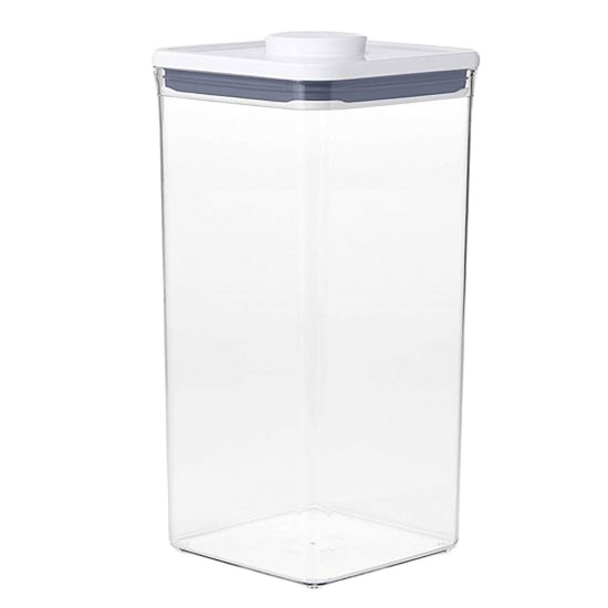 Firkantet matbeholder, plast, 16 x 16 x 32 cm, 5,7 L - OXO