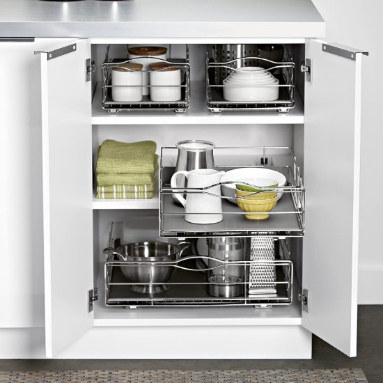 Slide-out organizer for cabinet, 35 cm - "simplehuman"