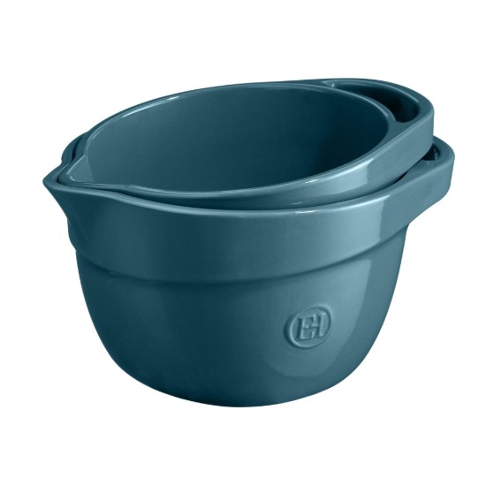 Mixing bowl, ceramic, 20cm/2.5L, Blue Flame - Emile Henry