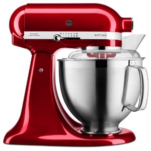 Robot da cucina con testa inclinabile, 4,8 L, Modello 185, Artisan, Candy Apple - KitchenAid