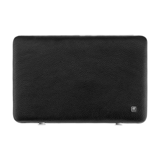 Set da 12 pezzi, acciaio inossidabile, supporto in pelle, nero - Zwilling TWINOX