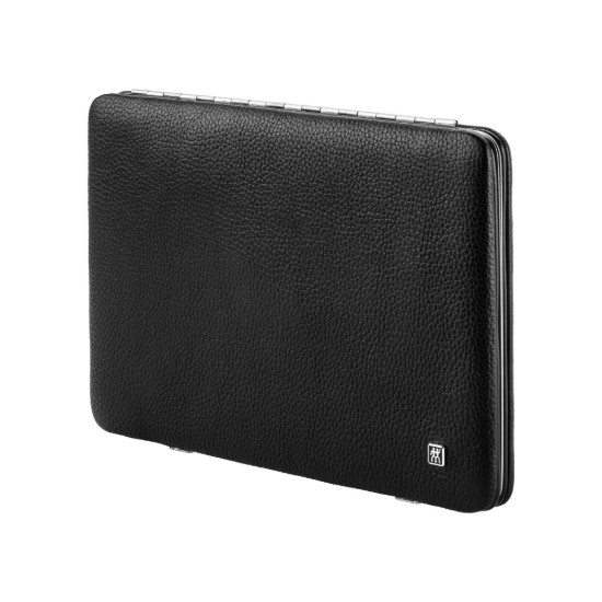 Set da 12 pezzi, acciaio inossidabile, supporto in pelle, nero - Zwilling TWINOX