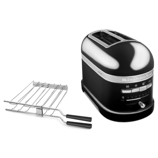 2-slot Artisan toaster, 1250W, Onyx Black - KitchenAid