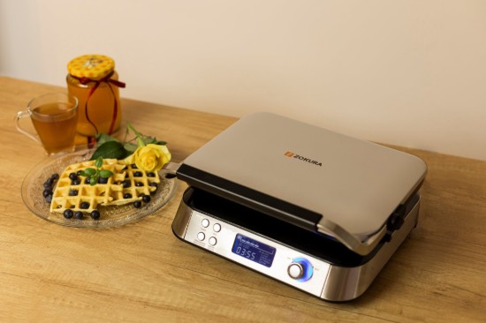 Smart waffle maker, 5 functions, 1600 W - Zokura