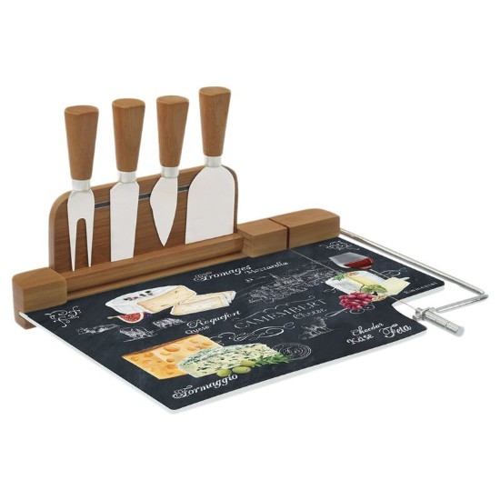 "World of cheese" 6-delige kazen serveerset, 31,5x20 cm - Easy Life