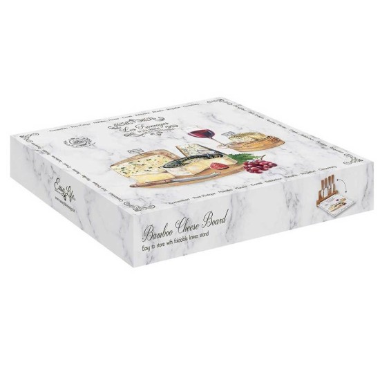 Servizio formaggio 6 pezzi "Les Fromages" 30 x 25 cm - Easy Life