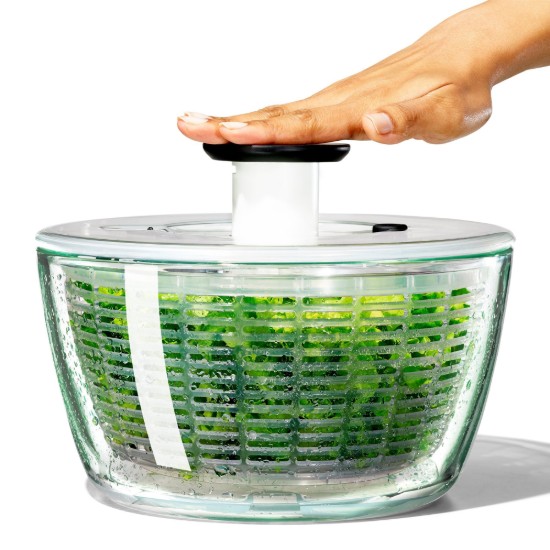 Centrifuga per insalata, ciotola in vetro, 4,1 L / 27 cm - OXO