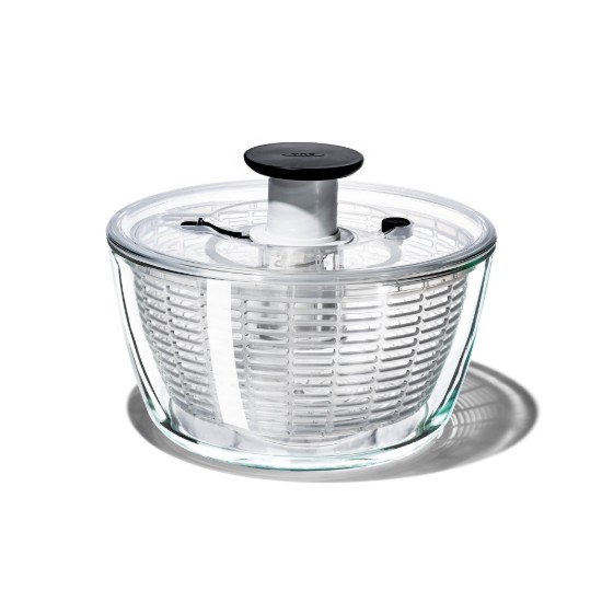 Centrifuga per insalata, ciotola in vetro, 4,1 L / 27 cm - OXO