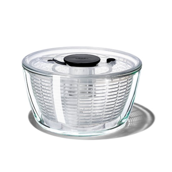 Centrifuga per insalata, ciotola in vetro, 4,1 L / 27 cm - OXO