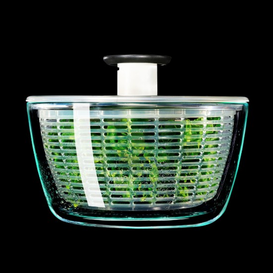 Centrifuga per insalata, ciotola in vetro, 4,1 L / 27 cm - OXO