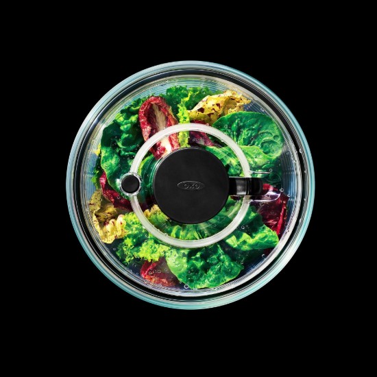 Centrifuga per insalata, ciotola in vetro, 4,1 L / 27 cm - OXO