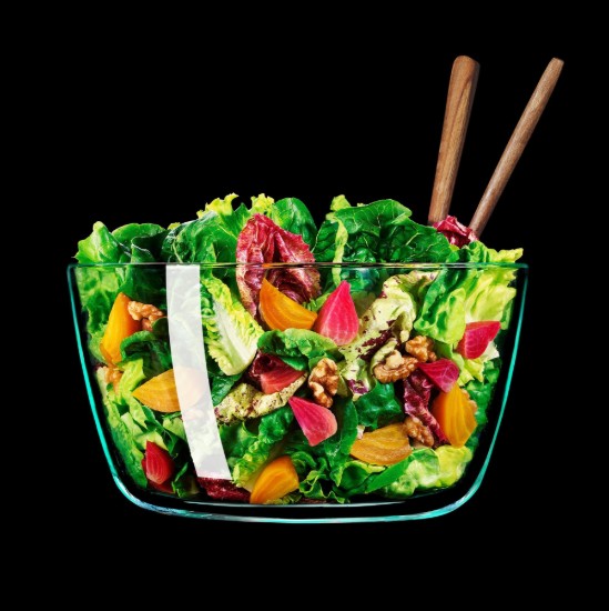 Centrifuga per insalata, ciotola in vetro, 4,1 L / 27 cm - OXO