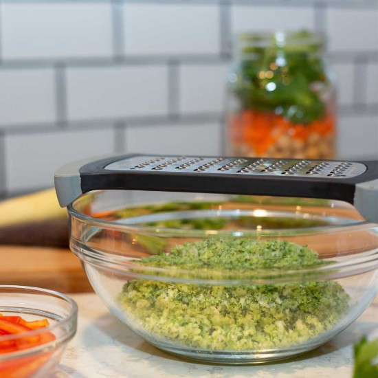 Extra coarse cauliflower grater, gray - Microplane brand